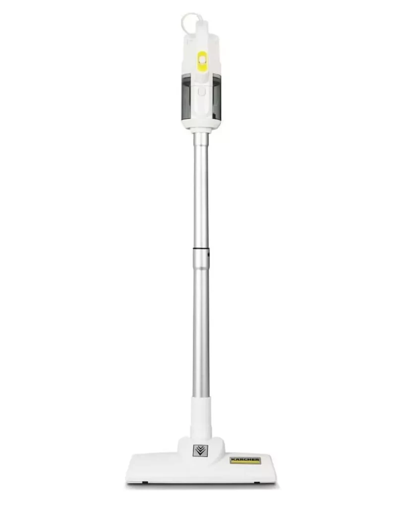 Aspirador vertical Kärcher VCL 2 branco e preto com design slim