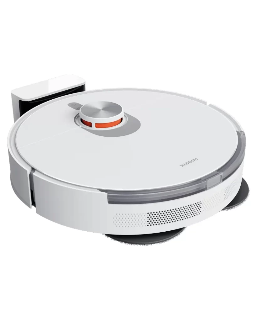 Robô aspirador Xiaomi Vacuum S20+ branco com sensor LiDAR no topo